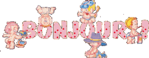 Gifs animés bonjour enfants